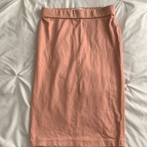 Peach Forever 21 fitted skirt